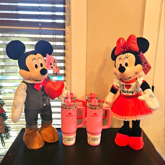 Disney Mickey and Minnie Mouse Valentine Greeters Plush 22" New with tags - Picture 8 of 8